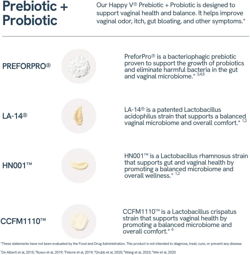 Happy V Prebiotic + Probiotic